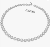 Swar*vski - White Rhodium plated Una Angelic Necklace - 5117703